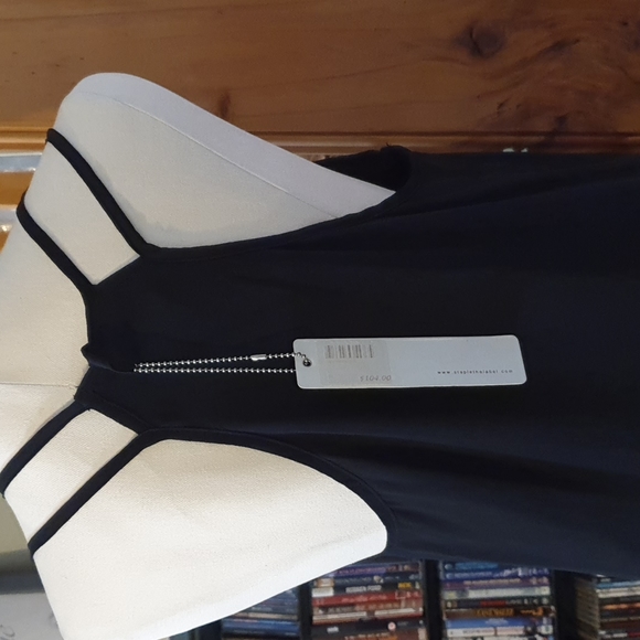 COPY - Black chiffon fully lined dress - Picture 5 of 6